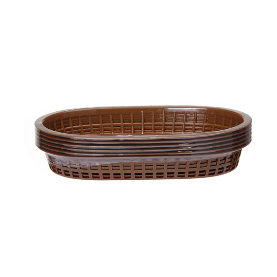 Hendi Servierkörbe im Fastfood-Stil, Braun, 6 Stk., 275x175x(H)38mm 3 Hendi Servierkörbe im Fastfood-Stil, Braun, 6 Stk., 275x175x(H)38mm