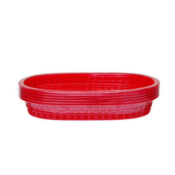 Hendi Servierkörbe im Fastfood-Stil, Rot, 6 Stk., 272x175x(H)38mm 4 Hendi Servierkörbe im Fastfood-Stil, Rot, 6 Stk., 272x175x(H)38mm