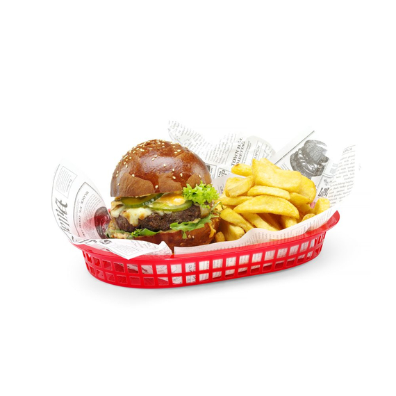 Hendi Servierkörbe im Fastfood-Stil, Rot, 6 Stk., 272x175x(H)38mm 1 Hendi Servierkörbe im Fastfood-Stil, Rot, 6 Stk., 272x175x(H)38mm