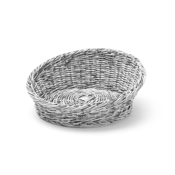 Hendi Brotkorb, rund abgeschrägt, Hellgrau, ⌀310x(H)120mm Hendi Brotkorb, rund abgeschrägt, Hellgrau, ⌀310x(H)120mm