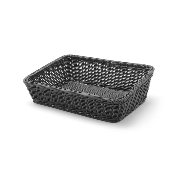 Hendi Brotkorb, abgeschrägt, Schwarz, 400x300x(H)120mm Hendi Brotkorb, abgeschrägt, Schwarz, 400x300x(H)120mm