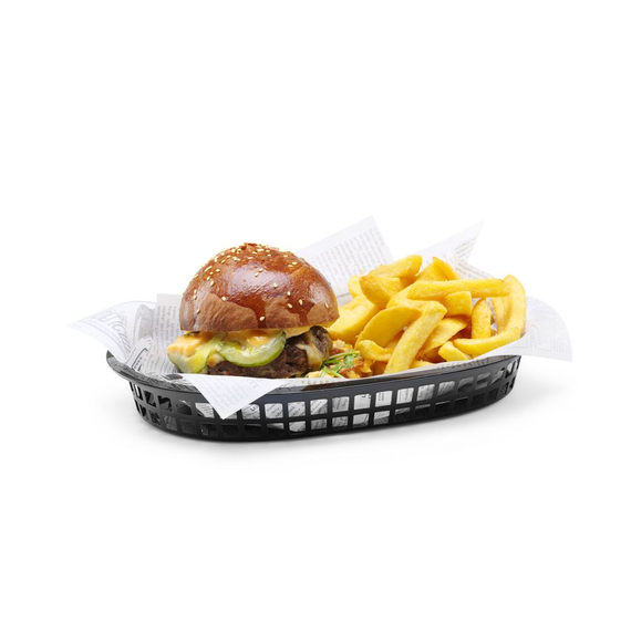 Hendi Servierkörbe im Fastfood-Stil, Schwarz, 6 Stk., 272x175x(H)38mm 1 Hendi Servierkörbe im Fastfood-Stil, Schwarz, 6 Stk., 272x175x(H)38mm