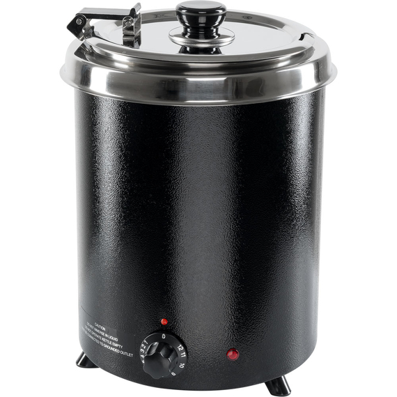 Elektrischer Suppentopf, gerade Form, schwarz, 5,7 Liter Elektrischer Suppentopf, gerade Form, schwarz, 5,7 Liter