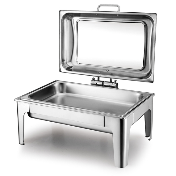 Chafing Dish mit Glasdeckel GN 1/1 1 Chafing Dish mit Glasdeckel GN 1/1