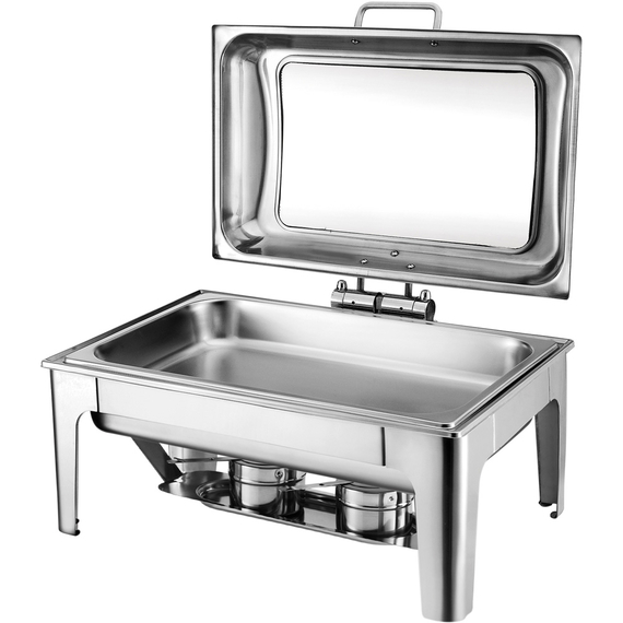 Chafing Dish mit Glasdeckel GN 1/1 2 Chafing Dish mit Glasdeckel GN 1/1