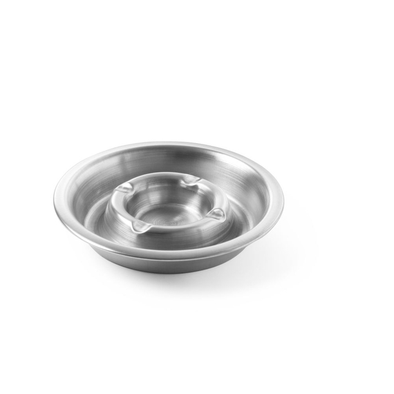 Hendi Aschenbecher mit Rinne, ⌀140x(H)30mm Hendi Aschenbecher mit Rinne, ⌀140x(H)30mm