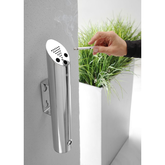 Hendi Aschenbecher zur Wandmontage, ⌀75x(H)460mm 3 Hendi Aschenbecher zur Wandmontage, ⌀75x(H)460mm