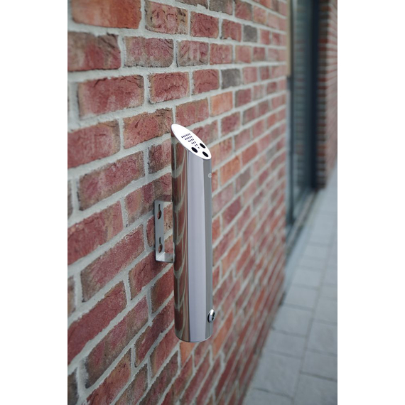 Hendi Aschenbecher zur Wandmontage, ⌀75x(H)460mm 4 Hendi Aschenbecher zur Wandmontage, ⌀75x(H)460mm