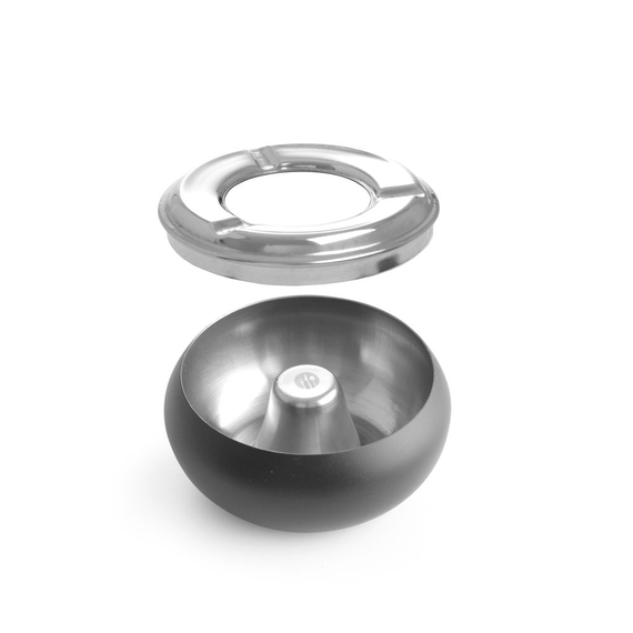 Hendi Aschenbecher, schwarz, ⌀105x(H)58mm Hendi Aschenbecher, schwarz, ⌀105x(H)58mm