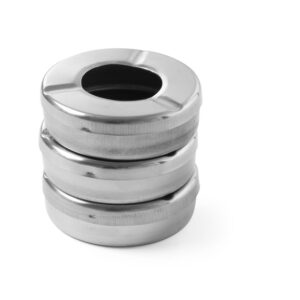 Hendi Aschenbecher mit Deckel, 3 Stk., ⌀90x(H)28mm