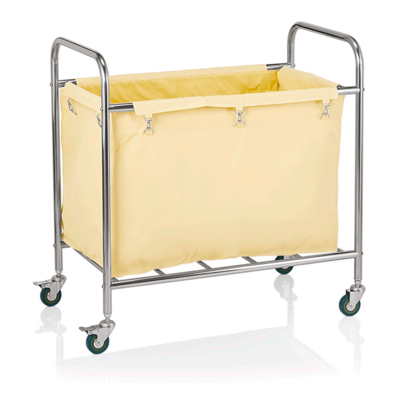 Was Germany Wäschewagen, 90 x 55 x 90 cm, weiß, Edelstahl, verchromt, Nylon Was Germany Wäschewagen, 90 x 55 x 90 cm, weiß, Edelstahl, verchromt, Nylon