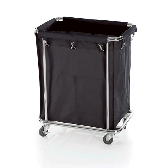 Was Germany Wäschewagen, schwarz , 65 x 45 x 84 cm, verchromt, Nylon Was Germany Wäschewagen, schwarz , 65 x 45 x 84 cm, verchromt, Nylon