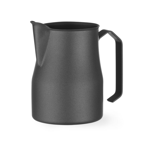 Hendi Milchkännchen mit V-förmigem Ausguss, mattschwarz, 0,7L, Schwarz, ⌀84x(H)130mm Hendi Milchkännchen mit V-förmigem Ausguss, mattschwarz, 0,7L, Schwarz, ⌀84x(H)130mm