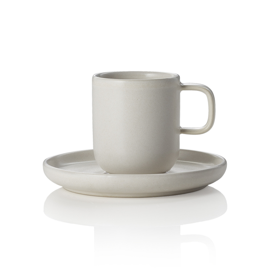 Rockzzero Espresso- und Untertasse Set, 90 ml, light rock, Set á 6 Stück, Steinzeug Rockzzero Espresso- und Untertasse Set, 90 ml, light rock, Set á 6 Stück, Steinzeug