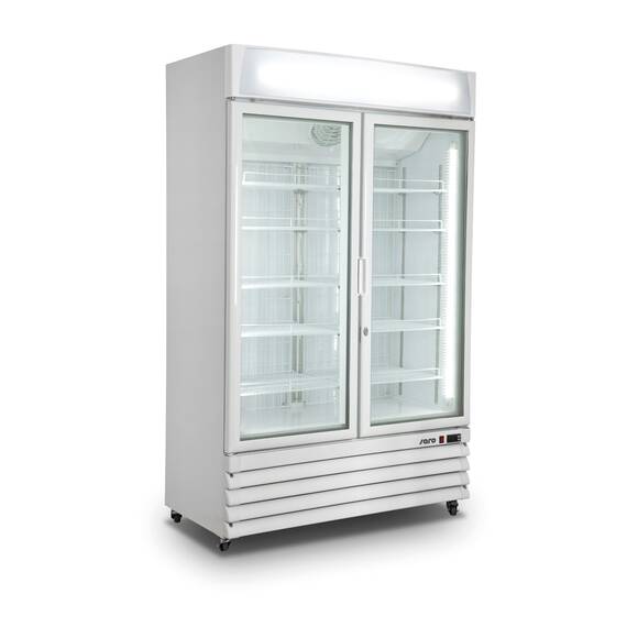 SARO Kühlschrank mit 2 Glastüren, weiß, Modell G 885 SARO Kühlschrank mit 2 Glastüren, weiß, Modell G 885