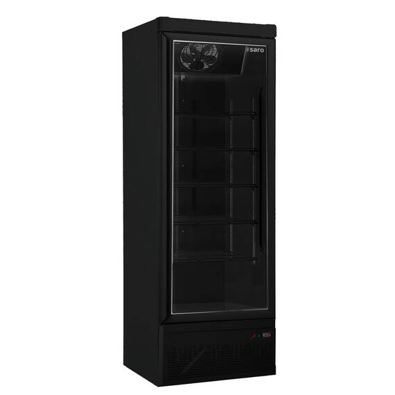 SARO Tiefkühlschrank m. Glastür Modell GTK 560, schwarz SARO Tiefkühlschrank m. Glastür Modell GTK 560, schwarz