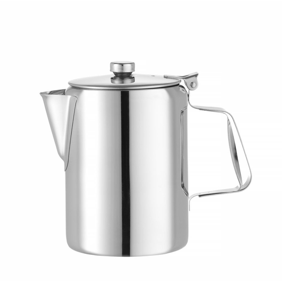 Hendi Kaffee-/Teekanne mit Klappdeckel, 0,6L, ⌀97x(H)142mm Hendi Kaffee-/Teekanne mit Klappdeckel, 0,6L, ⌀97x(H)142mm