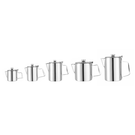 Hendi Kaffee-/Teekanne mit Klappdeckel, 1,4L, ⌀126x(H)185mm 1 Hendi Kaffee-/Teekanne mit Klappdeckel, 1,4L, ⌀126x(H)185mm