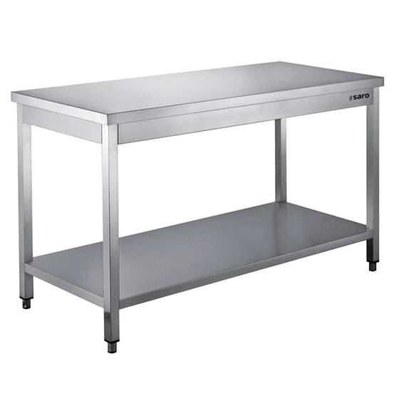 SARO Edelstahltisch zerl. Unterblatt - B 2000 x T 700 SARO Edelstahltisch zerl. Unterblatt - B 2000 x T 700