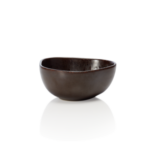 Rockzzero Schale Set, tief, Ø 11,5 cm, 0,2 ltr., metallic brown, Set á 6 Stück, Steinzeug
