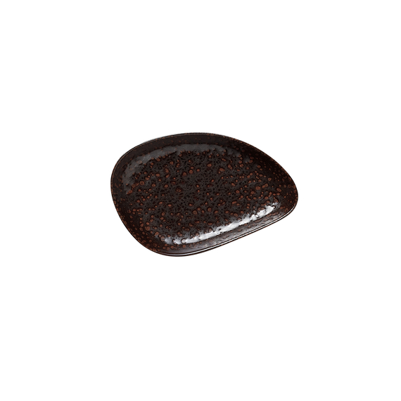 Rockzzero Snackteller Set, 14,5 x 9,5 cm, metallic brown, Set á 6 Stück, Steinzeug Rockzzero Snackteller Set, 14,5 x 9,5 cm, metallic brown, Set á 6 Stück, Steinzeug