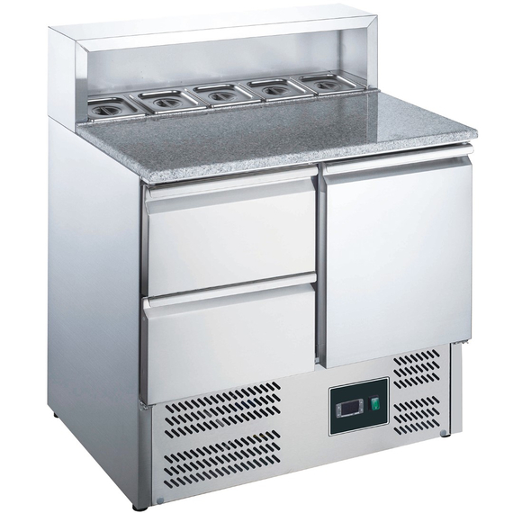 SARO Pizzatisch mit Aufsatz Modell EPS 900 1/2 SARO Pizzatisch mit Aufsatz Modell EPS 900 1/2