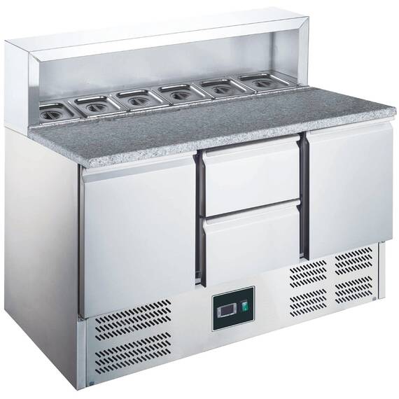 SARO Pizzatisch mit Aufsatz Modell EPS 903 2/2 SARO Pizzatisch mit Aufsatz Modell EPS 903 2/2