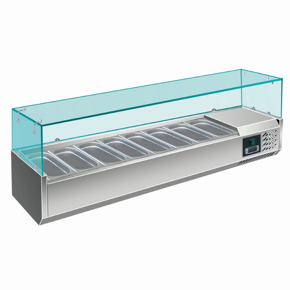 SARO Aufsatzkühlvitrine Modell EVRX 1800/380 SARO Aufsatzkühlvitrine Modell EVRX 1800/380