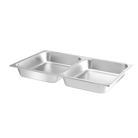Hendi Lebensmittelpfanne GN 1/1 zweigeteilt, 7,5L, 530x325x(H)65mm 1 Hendi Lebensmittelpfanne GN 1/1 zweigeteilt, 7,5L, 530x325x(H)65mm