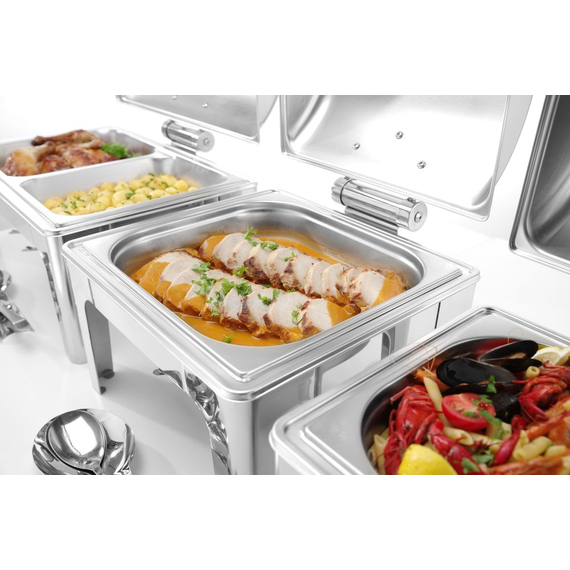 Hendi Chafing Dish GN 1/1, Spiegelglanz, Profi Line, 9L, 570x405x(H)320mm 1 Hendi Chafing Dish GN 1/1, Spiegelglanz, Profi Line, 9L, 570x405x(H)320mm