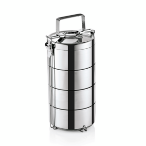 Was Germany Thermoetagentransportbehälter mit 3 Speiseeinsätzen á 0,6 ltr., Edelstahl