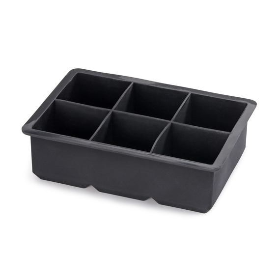 Eiswürfelform für sechs Eiswürfel von 40x40 mm, Silikon Eiswürfelform für sechs Eiswürfel von 40x40 mm, Silikon