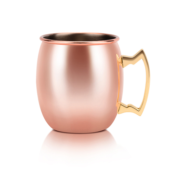 Moscow Mule Becher, Edelstahl, kupferfarben, 0,400 Liter Moscow Mule Becher, Edelstahl, kupferfarben, 0,400 Liter
