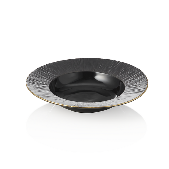 Maya Suppenteller Set KURO, Ø 23,5 cm, schwarz, Set á 3 Stück, Porzellan Maya Suppenteller Set KURO, Ø 23,5 cm, schwarz, Set á 3 Stück, Porzellan
