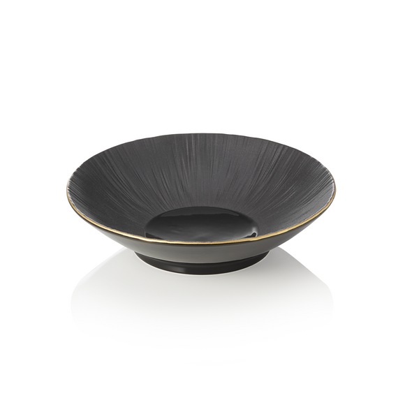 Maya Schale Set KURO, tief, Ø 22,5 cm, 0,75 ltr., schwarz, Set á 3 Stück, Porzellan Maya Schale Set KURO, tief, Ø 22,5 cm, 0,75 ltr., schwarz, Set á 3 Stück, Porzellan