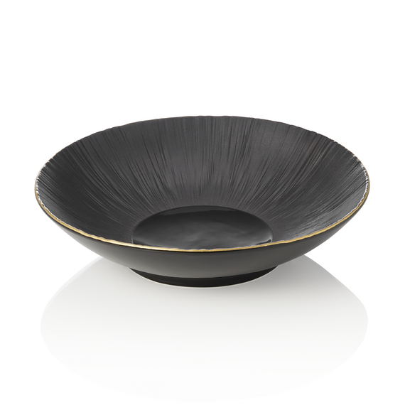 Maya Schale Set KURO, tief, Ø 26,5 cm, 1,3 ltr., schwarz, Set á 2 Stück, Porzellan Maya Schale Set KURO, tief, Ø 26,5 cm, 1,3 ltr., schwarz, Set á 2 Stück, Porzellan