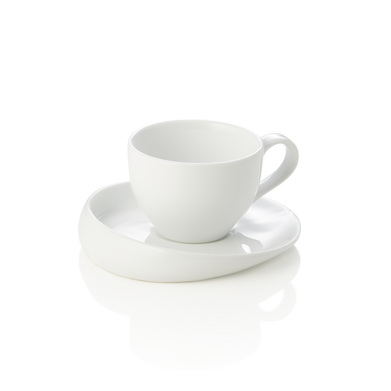 Was Germany Espressotasse mit Untertasse Set, 70 ml, Set á 6 Stück, Porzellan Was Germany Espressotasse mit Untertasse Set, 70 ml, Set á 6 Stück, Porzellan