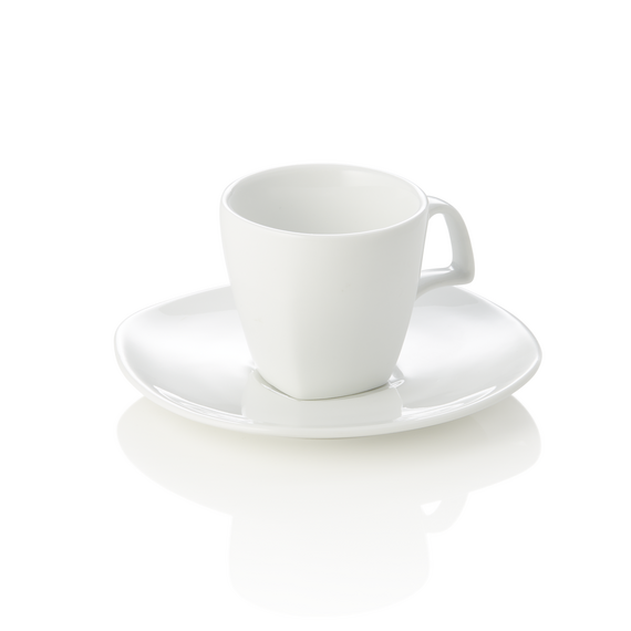 Was Germany Espressotasse mit Untertasse Set, 80 ml, Set á 4 Stück, Porzellan Was Germany Espressotasse mit Untertasse Set, 80 ml, Set á 4 Stück, Porzellan