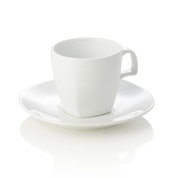 Was Germany Cappuccinotasse mit Untertasse Set, 180 ml, Set á 4 Stück, Porzellan Was Germany Cappuccinotasse mit Untertasse Set, 180 ml, Set á 4 Stück, Porzellan