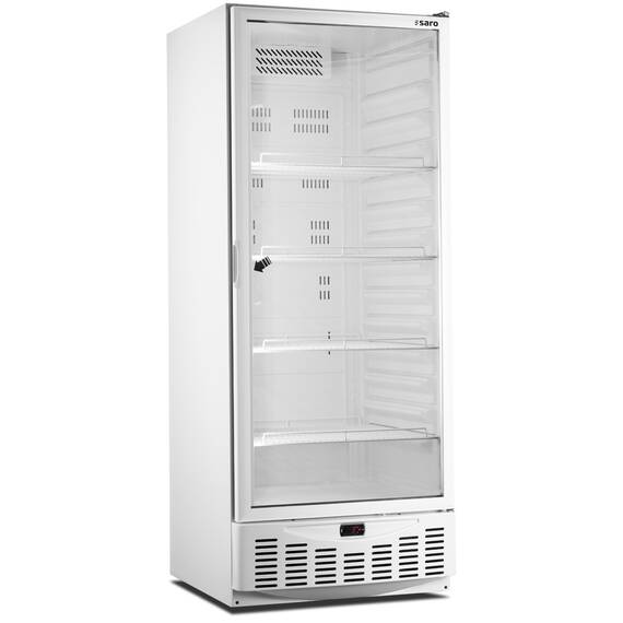 SARO Kühlschrank mit Glastür Modell MM5 PV, weiß SARO Kühlschrank mit Glastür Modell MM5 PV, weiß