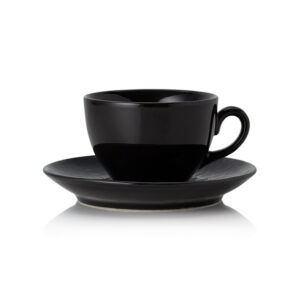 Was Germany Ober- und Untertasse Set VIDA NIGHT, 220 ml, night, Set á 6 Stück, Porzellan