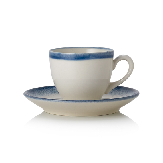 Was Germany Espresso- und Untertasse Set VIDA MARINA, 90 ml, marina, Set á 6 Stück, Porzellan Was Germany Espresso- und Untertasse Set VIDA MARINA, 90 ml, marina, Set á 6 Stück, Porzellan