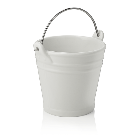 Was Germany Tischrestebehälter, 450 ml, Ø 10,5 cm, Porzellan, Edelstahl Was Germany Tischrestebehälter, 450 ml, Ø 10,5 cm, Porzellan, Edelstahl