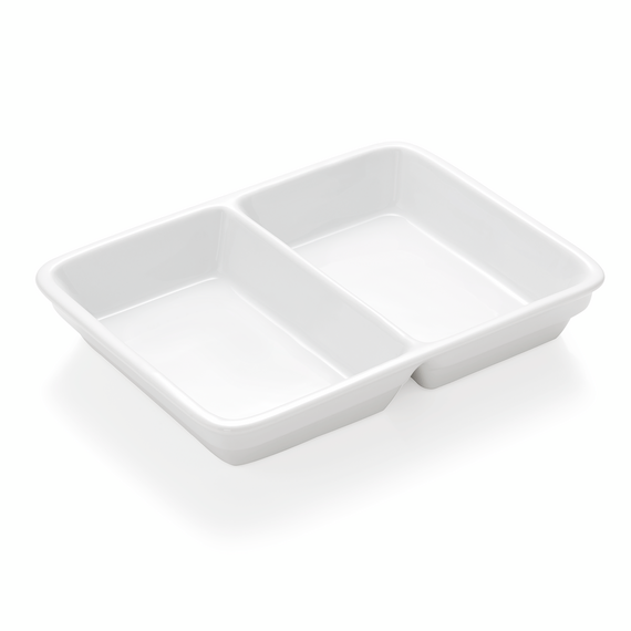 Was Germany Abteilschale Set HAMBURG SYSTEM, 23,5 x 17,5 x 3,7 cm, 2-fach Unterteilung, Set á 3 Stück, Porzellan Was Germany Abteilschale Set HAMBURG SYSTEM, 23,5 x 17,5 x 3,7 cm, 2-fach Unterteilung, Set á 3 Stück, Porzellan