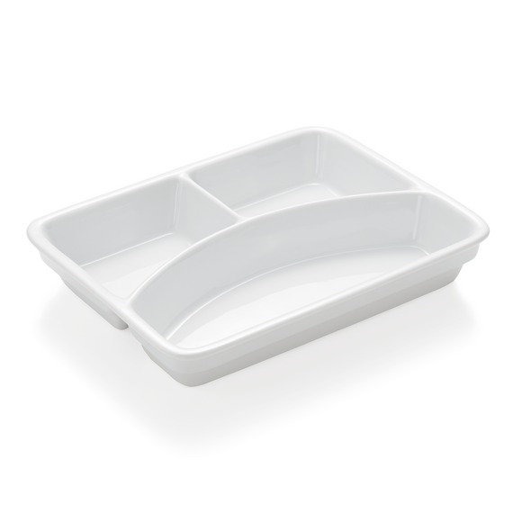 Was Germany Abteilschale Set HAMBURG SYSTEM, 23,5 x 17,5 x 3,7 cm, 3-fach Unterteilung, Set á 3 Stück, Porzellan Was Germany Abteilschale Set HAMBURG SYSTEM, 23,5 x 17,5 x 3,7 cm, 3-fach Unterteilung, Set á 3 Stück, Porzellan