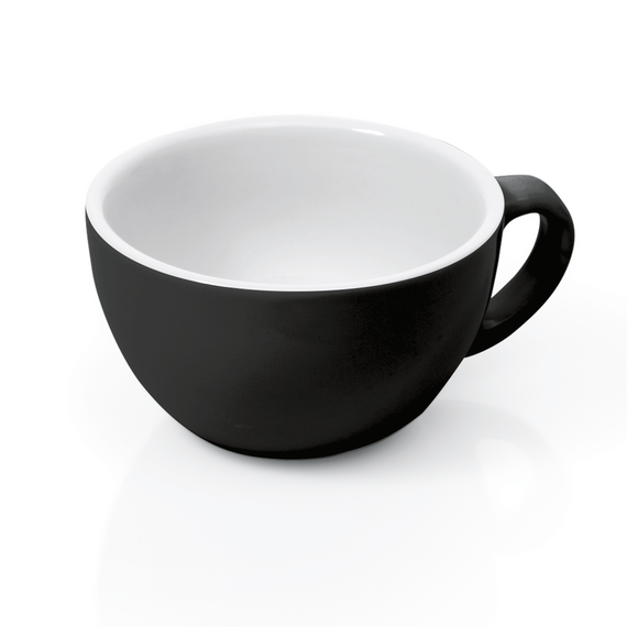 Was Germany Cappuccino Obertasse Set ITALIA BLACK, 280 ml, Ø 10,5 cm, Set á 6 Stück, Porzellan Was Germany Cappuccino Obertasse Set ITALIA BLACK, 280 ml, Ø 10,5 cm, Set á 6 Stück, Porzellan