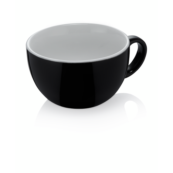 Was Germany Caffè Latte Set ITALIA BLACK, 350 ml, Ø 11 cm, Set á 6 Stück, Porzellan Was Germany Caffè Latte Set ITALIA BLACK, 350 ml, Ø 11 cm, Set á 6 Stück, Porzellan