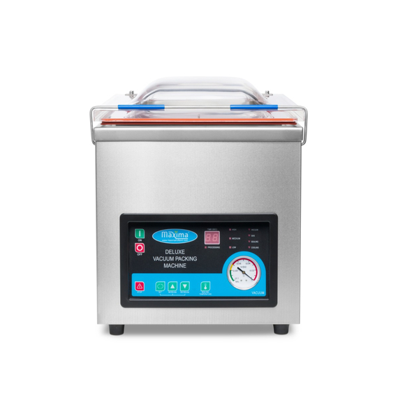 Maxima Gastro Vakuumiergerät - 30 cm Siegelbalken - W32 x D37cm x H18,5 Kammer 1 Maxima Gastro Vakuumiergerät - 30 cm Siegelbalken - W32 x D37cm x H18,5 Kammer