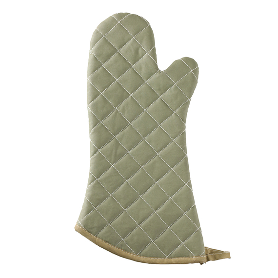 Küchenhandschuhe, zwei Finger, Baumwolle mit feuerfester Beschichtung, L. 430 mm Küchenhandschuhe, zwei Finger, Baumwolle mit feuerfester Beschichtung, L. 430 mm