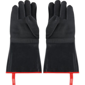 Ofenhandschuhe, Neopren, hitze- und ölbeständig, schwarz, L. 450 mm